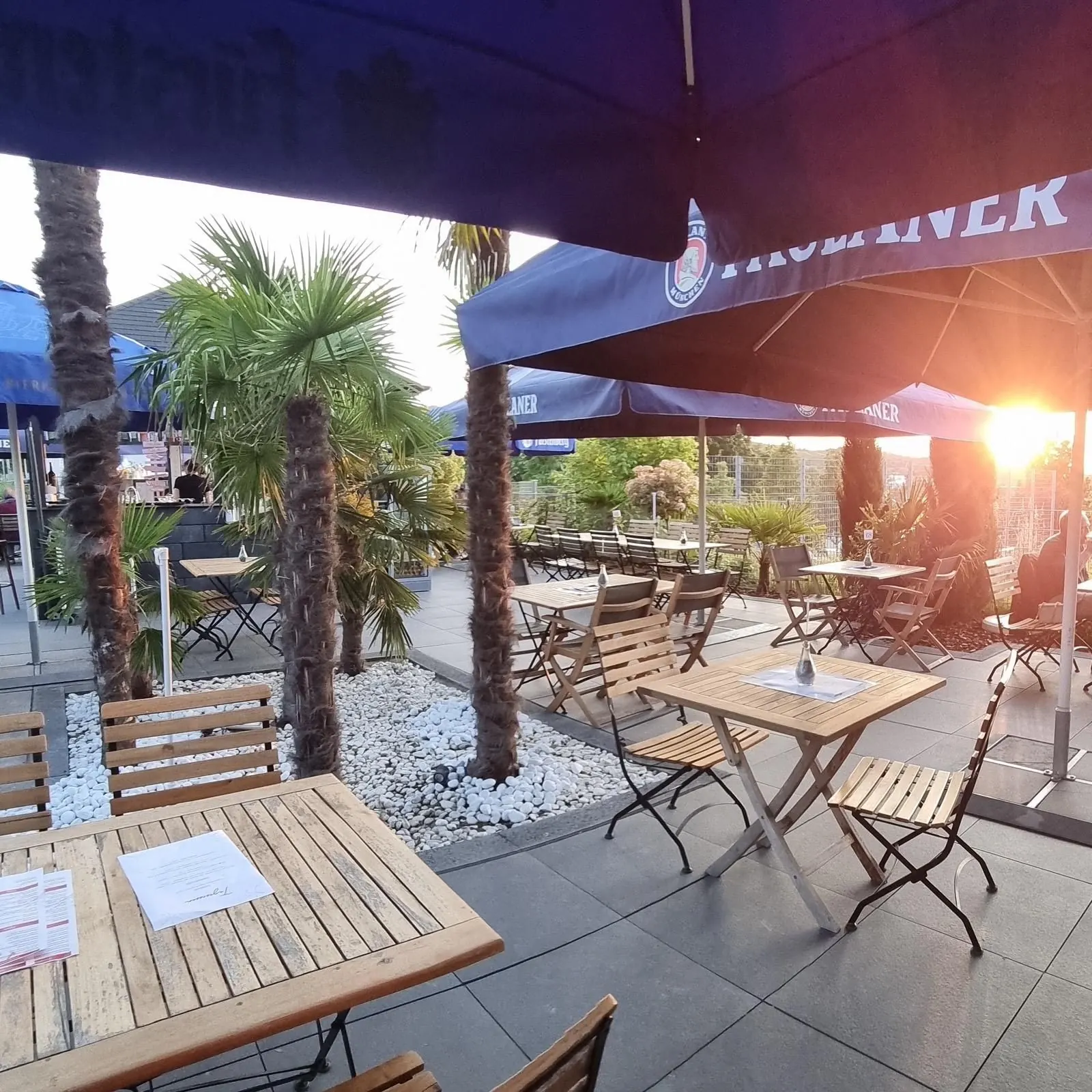 Terrasse des Ristorante Waldblick, Rotes Knie 2, Cleebronn